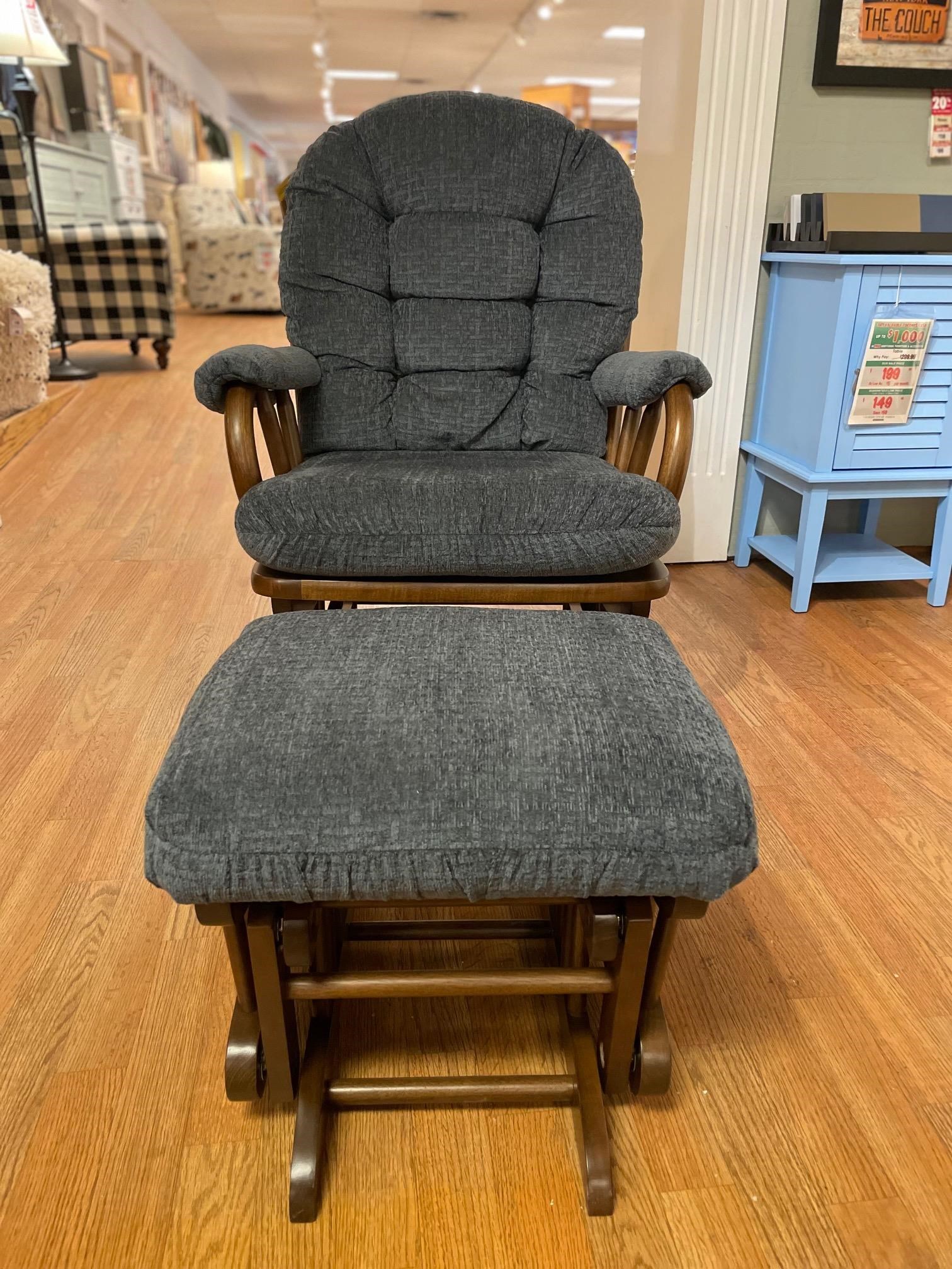 Leather glider rocker with ottoman hotsell
